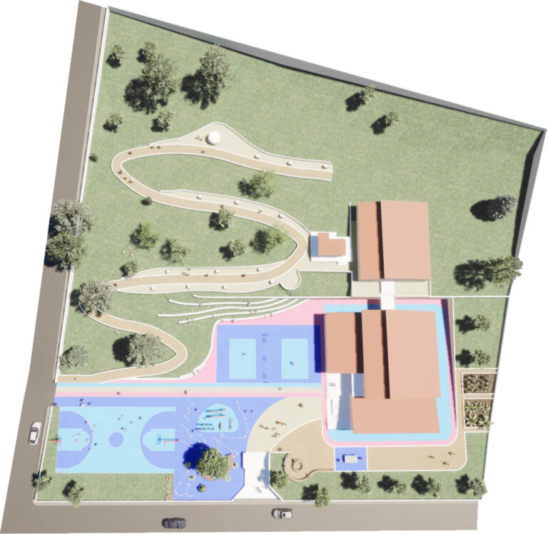 Χρωματικός χάρτης διαμόρφωσης της σχολικής αυλής στον Νικηφόρο Δράμας