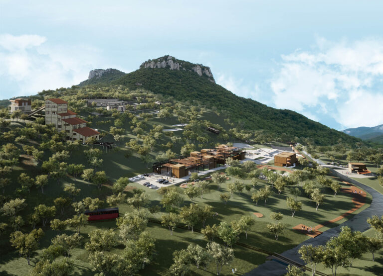 Πανοραμική άποψη που δείχνει όλη την περιοχή των μεταλλείων και πως αυτή τελικά διαμορφώθηκε