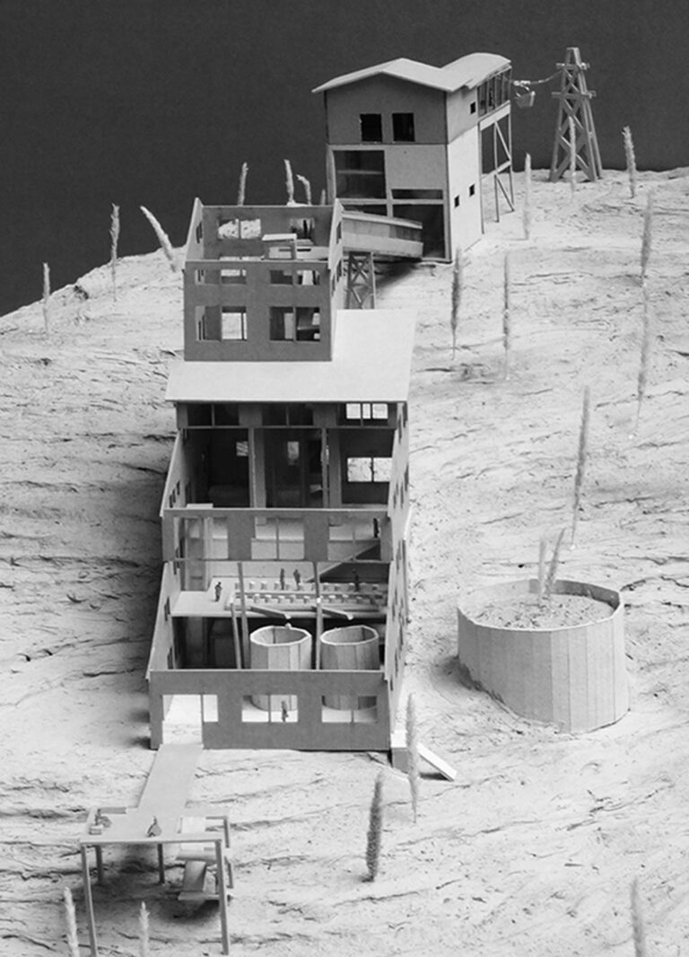 Μακέτα των εγκαταστάσεων του μεταλλείου